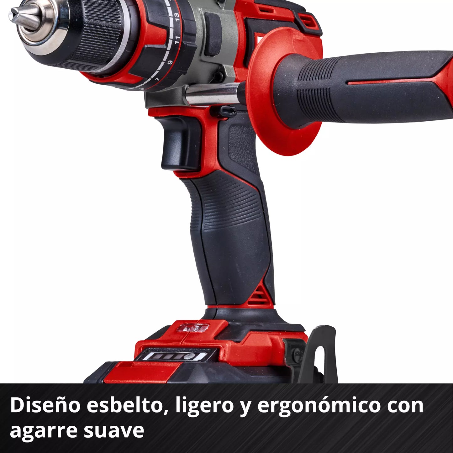 Taladro percutor 18V + 2bat 2Ah + cargador + maletín Einhell TP-CD 18/80 Li-i BL