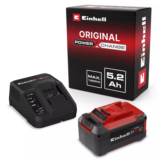 PXC Einhell 5,2Ah-accu en oplader-set