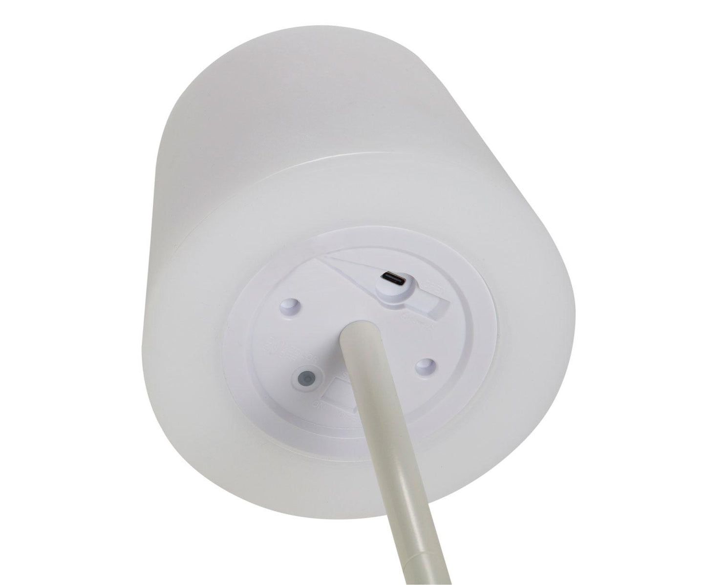 Draadloze ledlamp van wit metaal Andrea House