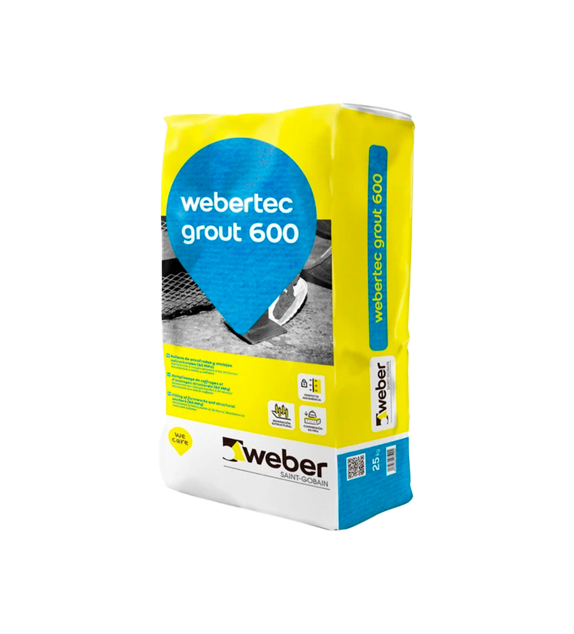 Webertec GROUT 600 Hoogwaardige constructieverankeringsvloeistofmortel