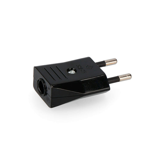 Stekker 10 A, 250 V, 4 mm, zwart, EDM R40002