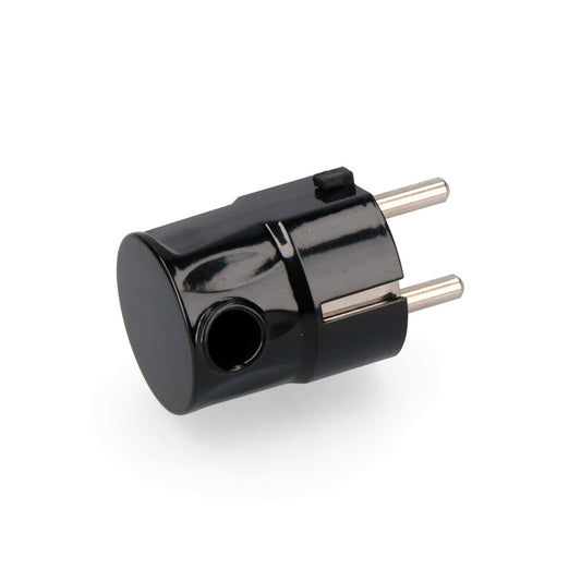 F-type stekker 4,8 mm 16 A T/TL zwart EDM R40005