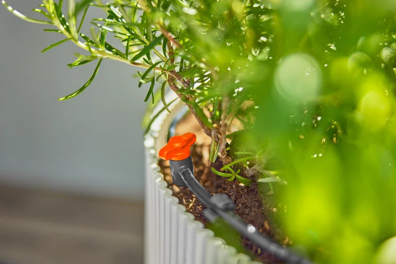 Blisterverpakking met 3 stuks Gardena 13217-16 4,6 mm 3/16" regel- en afsluitklep