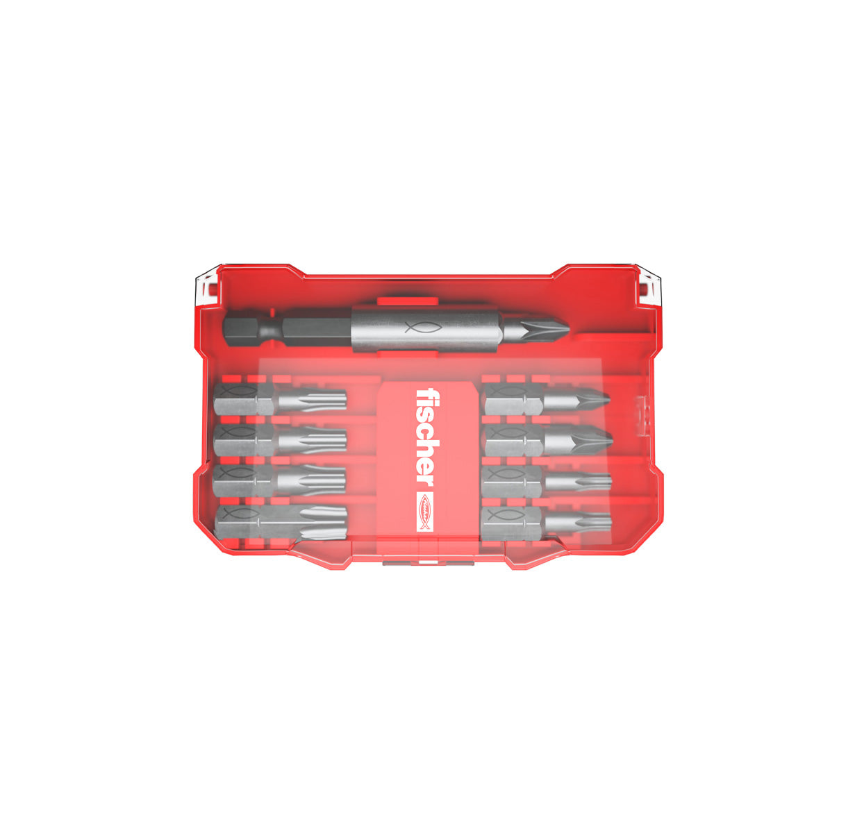 Kit PowerFast II L-BOXX 102 1.800 schroeven + ProfiBit-set 10 stuks Fischer
