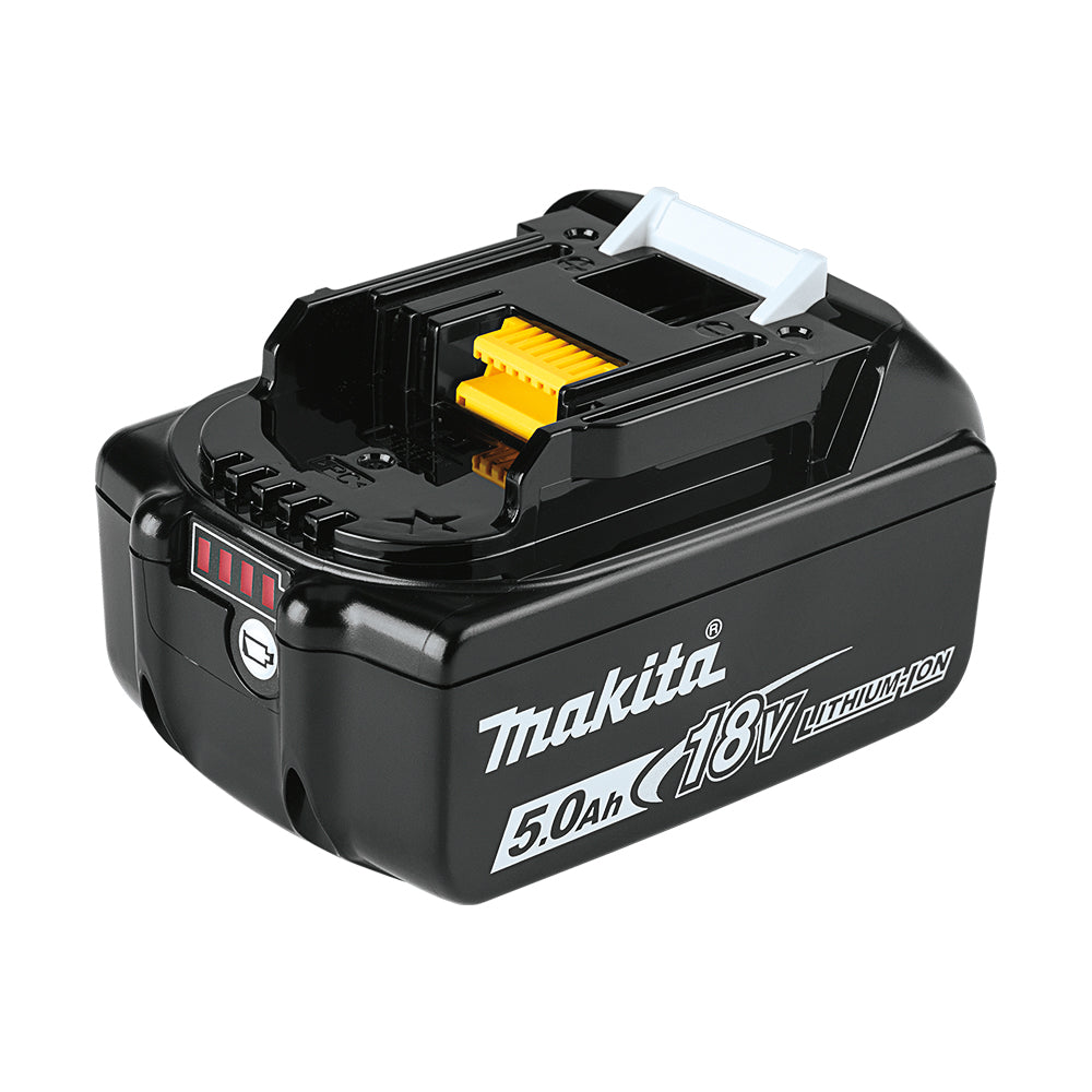 Minislijpmachine 18V met 2 accu's 5Ah + Oplader + Koffer Makita DGA504RTJ