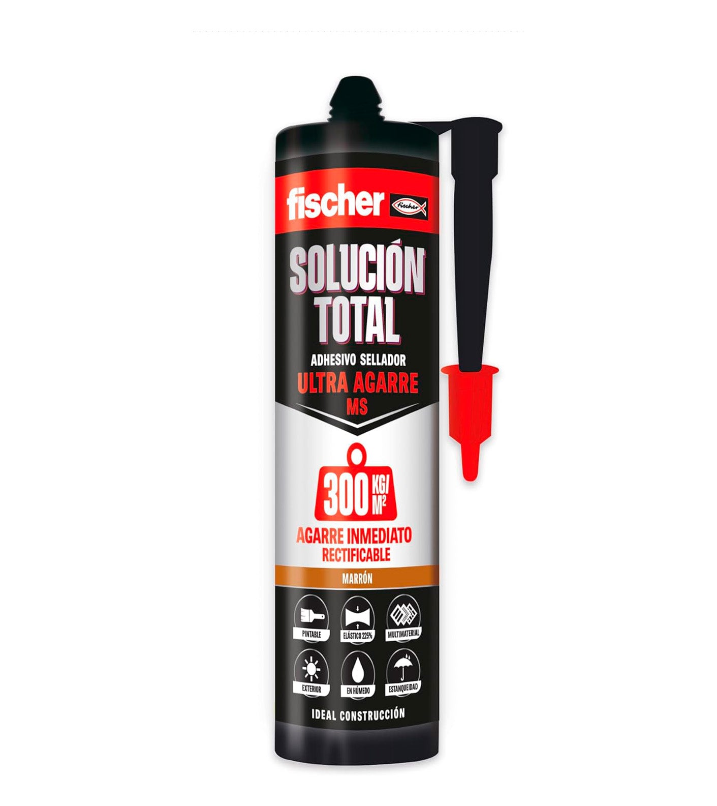 Cartucho Adhesivo Sellador Fischer Solucion Total Ulta Agarre MS 290ml