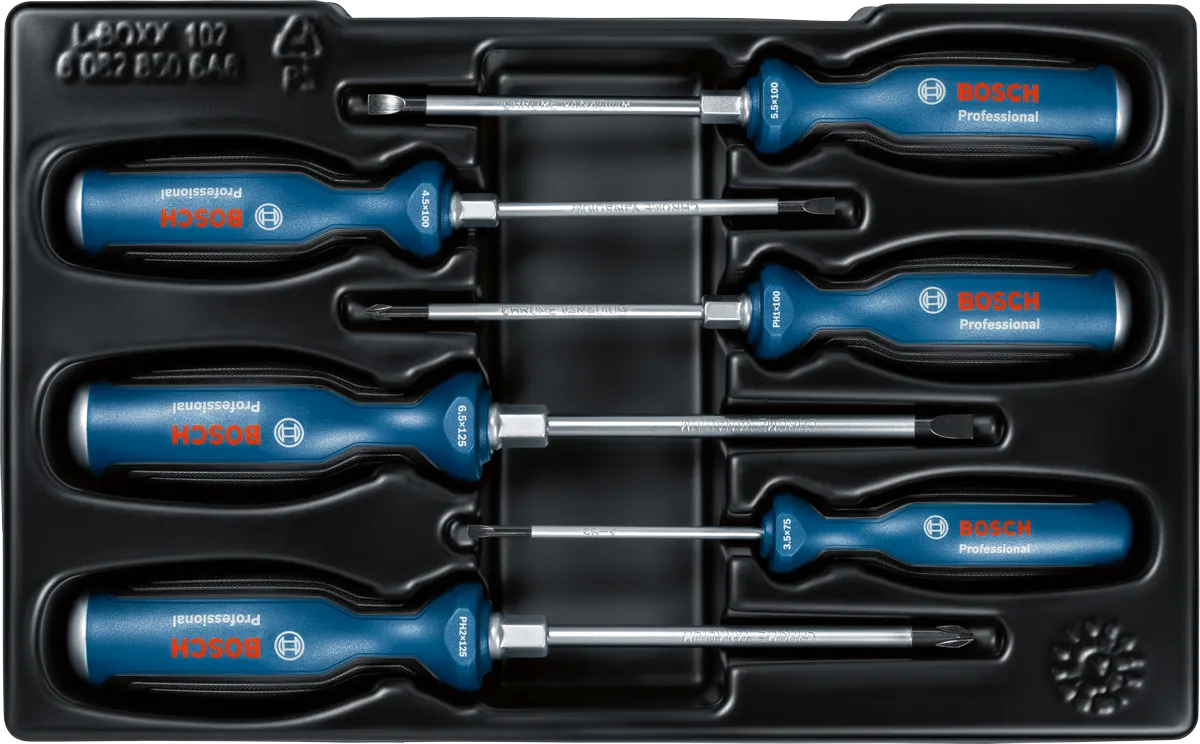 Set van 6 SL/PH PRO-schroevendraaiers van Bosch