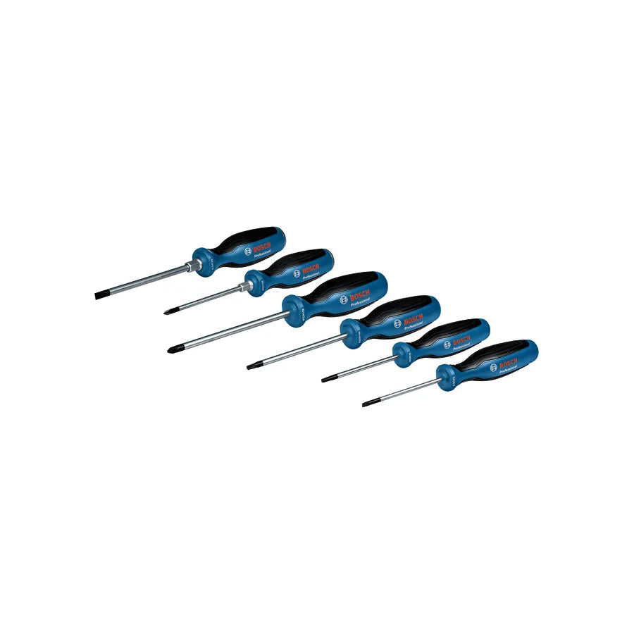 Bosch PRO schroevendraaierset met 6 stuks, SL/PH/PZ/TX