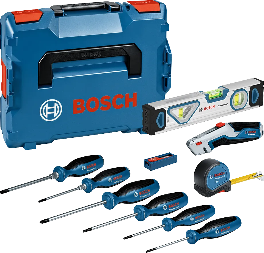 19-delige set schroevendraaiers en handgereedschap met PRO Bosch-koffer