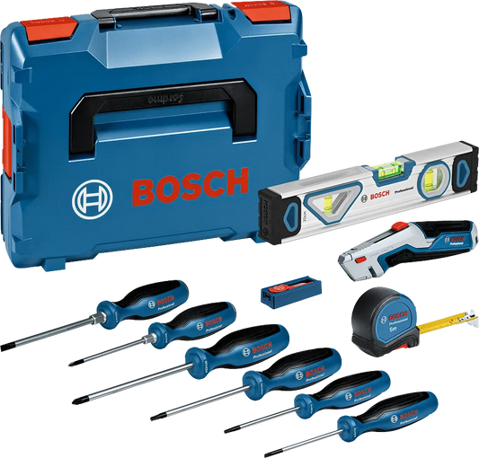 19-delige set schroevendraaiers en handgereedschap met PRO Bosch-koffer