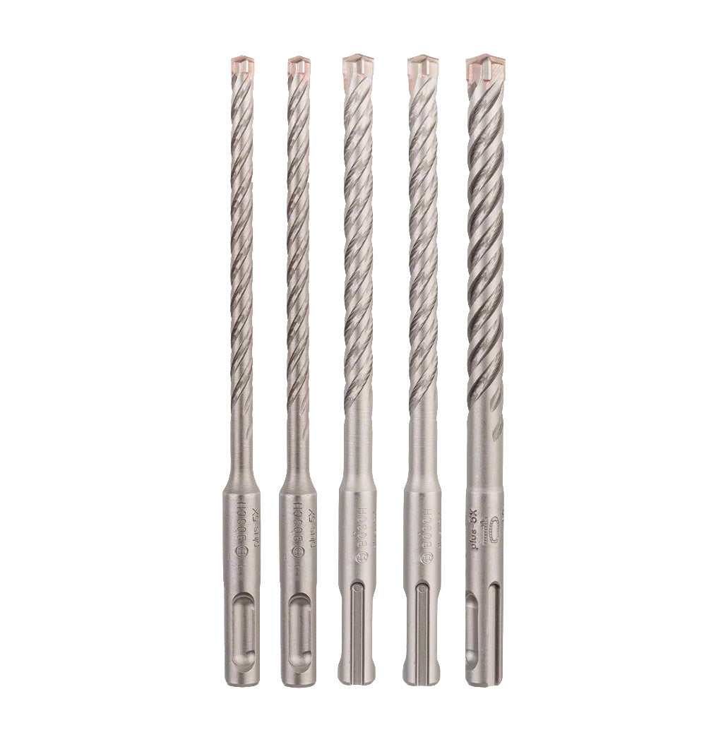 Set of 5 SDS Plus-5X 6/6/8/8/10mm Bosch drill bits