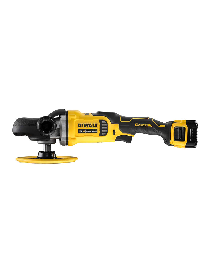 Polijstmachine 18V Max 180mm met 2 accu's 5Ah Dewalt DCM849P2